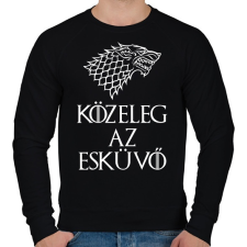 PRINTFASHION Az esküvő közeleg - Férfi pulóver - Fekete férfi pulóver, kardigán
