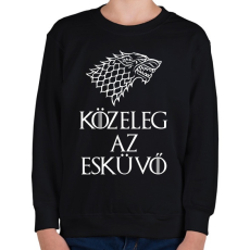 PRINTFASHION Az esküvő közeleg - Gyerek pulóver - Fekete