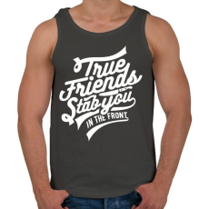 PRINTFASHION Az igaz barát...  - Férfi atléta - Sötétszürke