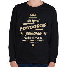 PRINTFASHION Az igazi Fordosok - Hónappal - Gyerek pulóver - Fekete gyerek pulóver, kardigán
