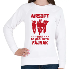 PRINTFASHION AZ igazi golyók - Női pulóver - Fehér női pulóver, kardigán