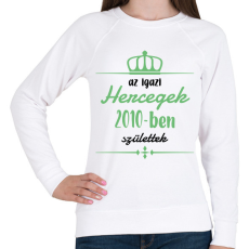 PRINTFASHION Az igazi hercegek - Évszámmal - Női pulóver - Fehér