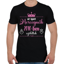 PRINTFASHION Az igazi hercegnők - Évszámmal - Férfi póló - Fekete férfi póló