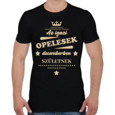 PRINTFASHION Az igazi Opelesek - Hónappal - Férfi póló - Fekete
