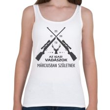 PRINTFASHION Az igazi vadászok - Női atléta - Fehér női trikó