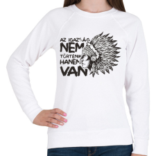 PRINTFASHION Az igazság - Hopi indián - Női pulóver - Fehér női pulóver, kardigán
