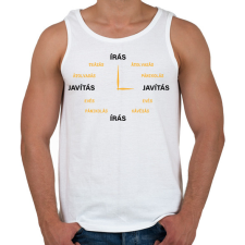 PRINTFASHION Az író órája - Férfi atléta - Fehér atléta, trikó