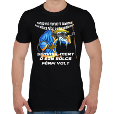 PRINTFASHION Az okos férfi - Férfi póló - Fekete férfi póló