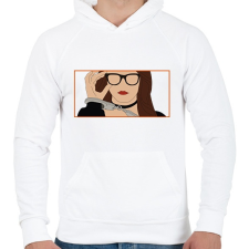 PRINTFASHION Az örökösnő álarca mögött - Anna - Férfi kapucnis pulóver - Fehér női pulóver, kardigán