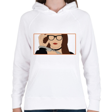 PRINTFASHION Az örökösnő álarca mögött - Anna - Női kapucnis pulóver - Fehér