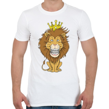 PRINTFASHION Az oroszlánok királya - Férfi póló - Fehér férfi póló