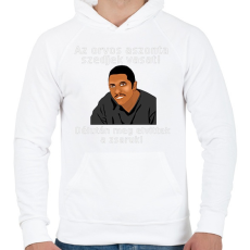 PRINTFASHION az orvos aztmondta... - Férfi kapucnis pulóver - Fehér