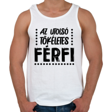 PRINTFASHION Az utolsó tökéletes férfi - Férfi atléta - Fehér