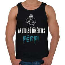 PRINTFASHION AZ UTOLSÓ TÖKÉLETES FÉRFI - Férfi atléta - Fekete