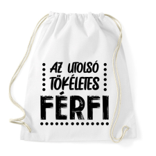 PRINTFASHION Az utolsó tökéletes férfi - Sportzsák, Tornazsák - Fehér tornazsák