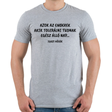 PRINTFASHION Azok az emberek - Férfi póló - Sport szürke