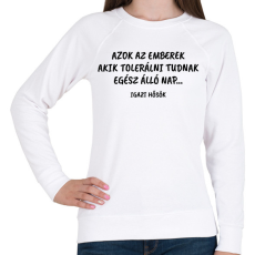 PRINTFASHION Azok az emberek - Női pulóver - Fehér