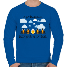 PRINTFASHION Azt hiszem - Férfi pulóver - Királykék férfi pulóver, kardigán