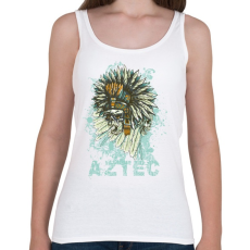 PRINTFASHION Azték Koponya minta - Női atléta - Fehér