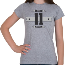 PRINTFASHION b-day-11-dark-lightgrey - Női póló - Sport szürke női póló