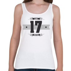 PRINTFASHION b-day-17-dark-lightgrey - Női atléta - Fehér