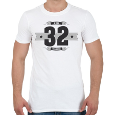 PRINTFASHION b-day-32-dark-lightgrey - Férfi póló - Fehér férfi póló