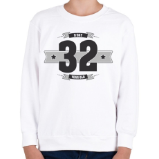 PRINTFASHION b-day-32-dark-lightgrey - Gyerek pulóver - Fehér