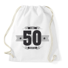 PRINTFASHION b-day-50-dark-lightgrey - Sportzsák, Tornazsák - Fehér