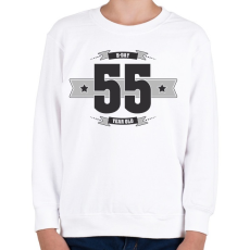 PRINTFASHION b-day-55-dark-lightgrey - Gyerek pulóver - Fehér