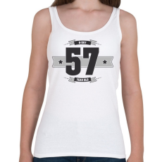 PRINTFASHION b-day-57-dark-lightgrey - Női atléta - Fehér