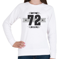 PRINTFASHION b-day-72-dark-lightgrey - Női pulóver - Fehér női pulóver, kardigán