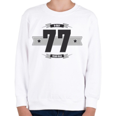 PRINTFASHION b-day-77-dark-lightgrey - Gyerek pulóver - Fehér