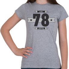 PRINTFASHION b-day-78-dark-lightgrey - Női póló - Sport szürke