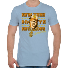 PRINTFASHION B.I.G - Férfi póló - Világoskék