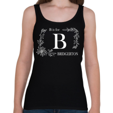 PRINTFASHION B is for - Női atléta - Fekete női trikó