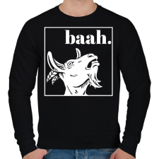 PRINTFASHION Baah.  - Férfi pulóver - Fekete férfi pulóver, kardigán