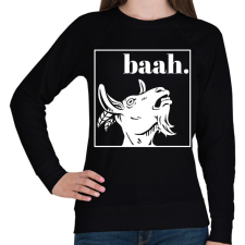 PRINTFASHION Baah.  - Női pulóver - Fekete női pulóver, kardigán