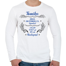 PRINTFASHION Baba adat - fiú - Férfi hosszú ujjú póló - Fehér férfi póló