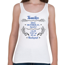 PRINTFASHION Baba adat - fiú - Női atléta - Fehér női trikó
