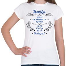 PRINTFASHION Baba adat - fiú - Női póló - Fehér