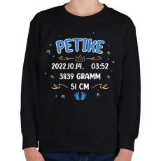 PRINTFASHION Baba adat - kisfiú - Gyerek pulóver - Fekete