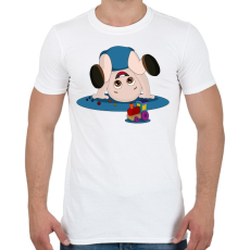 PRINTFASHION Baba és a kis vonat - Férfi póló - Fehér