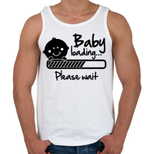 PRINTFASHION Baba folyamatban - Férfi atléta - Fehér atléta, trikó