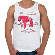 PRINTFASHION Baba Lajhár - Férfi atléta - Fehér atléta, trikó