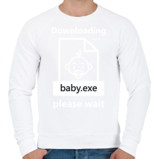 PRINTFASHION Baba letöltése - Férfi pulóver - Fehér férfi pulóver, kardigán