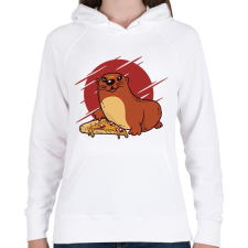 PRINTFASHION Baba vidra - Női kapucnis pulóver - Fehér női pulóver, kardigán