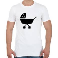 PRINTFASHION Babakocsi - Férfi póló - Fehér