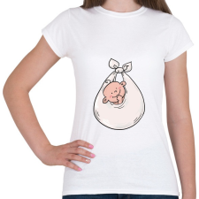 PRINTFASHION Babavárás - Női póló - Fehér női póló