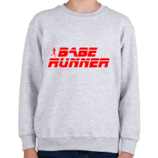 PRINTFASHION Babe Runner - Gyerek pulóver - Sport szürke
