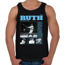 PRINTFASHION Babe Ruth - baseball - Férfi atléta - Fekete